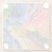 アーティストペインターのパレカラフルッ絵を描ト ガラスコースター (裏面)