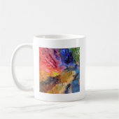 アーティストペインターのパレカラフルッ絵を描ト コーヒーマグカップ (左)