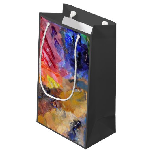 アーティストペインターのパレカラフルッ絵を描ト スモールペーパーバッグ (裏面アングル)