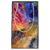 アーティストペインターのパレカラフルッ絵を描ト スモールペーパーバッグ (正面)