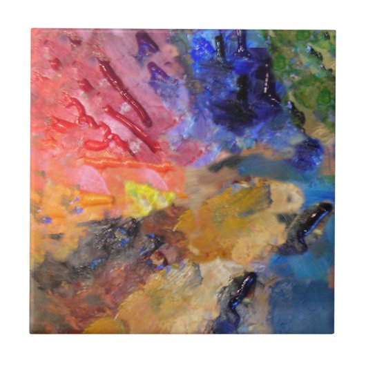 アーティストペインターのパレカラフルッ絵を描ト タイル (正面)