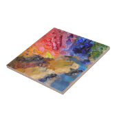 アーティストペインターのパレカラフルッ絵を描ト タイル (側面)