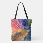アーティストペインターのパレカラフルッ絵を描ト トートバッグ (裏面)