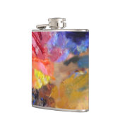 アーティストペインターのパレカラフルッ絵を描ト フラスク (左)