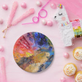 アーティストペインターのパレカラフルッ絵を描ト ペーパープレート (パーティー)