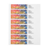 アーティストペインターのパレカラフルッ絵を描ト ラップアラウンド宛名ラベル (シート)