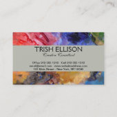 アーティストペインターのパレカラフルッ絵を描ト 名刺 (裏面)