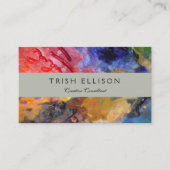 アーティストペインターのパレカラフルッ絵を描ト 名刺 (正面)