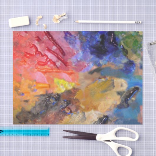 アーティストペインターのパレカラフルッ絵を描ト 薄葉紙 (クラフト)