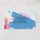 アーティストペインターの作成者 | 手のロ絵を描ゴ 名刺 (裏面)