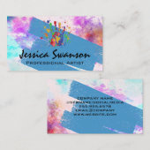 アーティストペインターの作成者 | 手のロ絵を描ゴ 名刺 (正面/裏面)