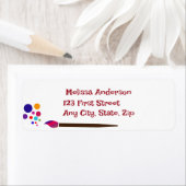 アーティストペインター色彩の鮮やかズ(ばちゃばちゃ)跳ねるペイントブラシ ラベル (インサイチュ)