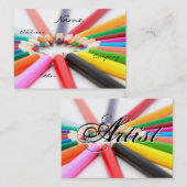 アーティストペンシルクレヨン 名刺 (正面/裏面)