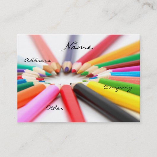 アーティストペンシルクレヨン 名刺 (正面)