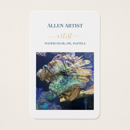 アーティストホワイトビジネスとプロフ連絡ィールカード (正面)