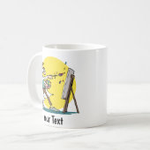 アーティストマグ – 最高傑作進行中 コーヒーマグカップ (正面左)