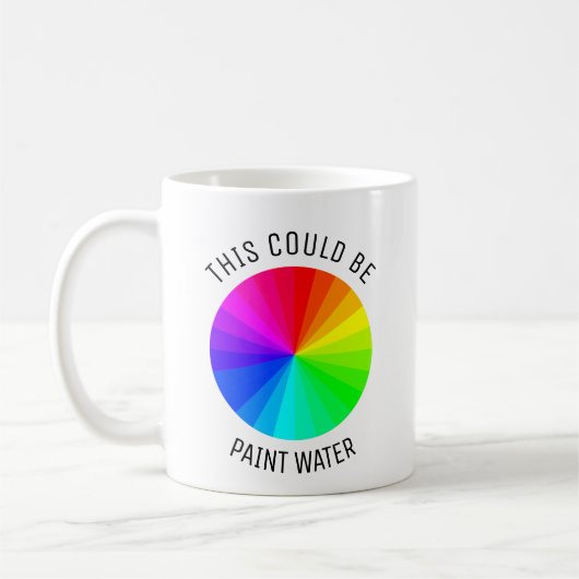 アーティストマグ、水、贈絵を描り物の可能性 コーヒーマグカップ (左)