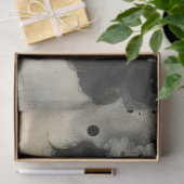 アーティストミックスメディア白黒アイボリーラージ顔 薄葉紙 (ギフト)