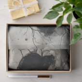 アーティストミックスメディア白黒アイボリーラージ顔 薄葉紙 (ギフト)