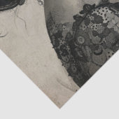 アーティストミックスメディア白黒アイボリーラージ顔 薄葉紙 (詳細)