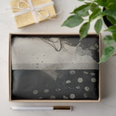 アーティストミックスメディア白黒アイボリーラージ顔 薄葉紙 (ギフト)