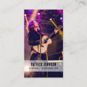 アーティストミュージシャンソングライター写真ソーシャルメディア 名刺 (正面)