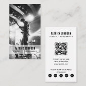 アーティストミュージシャンソングライター写真ソーシャルメディア 名刺 (正面/裏面)