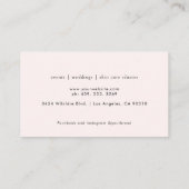 アーティストモダンまたはスキンを作成気にする 名刺 (裏面)