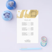 アーティストモダン抽象芸術フェイク金ゴールドブラシストロークFly チラシ (シングル)