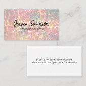 アーティストモダン | ライトトレイルの背景 名刺 (正面/裏面)