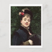 アーティストモデルのAline Mason(パネル上の油) ポストカード (正面)