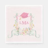 アーティストモノグラム写真卒業 スタンダードランチョンナプキン (正面)