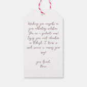 アーティストモノグラム卒業 ギフトタグ (裏面)