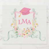 アーティストモノグラム卒業 リキュールボトルラベル (シングルラベル)