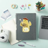 アーティストモンスターのキャラクター カートゥーンアートデザイン シール (iPadカバー)