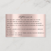 アーティストラッシュアフターケアグリッタードリップスバラピンク 名刺 (裏面)