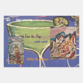 アーティストラッラップのピング紙フラットシートセット3 ラッピングペーパーシート (正面3)