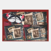 アーティストラッラップのピング紙フラットシートセット3 ラッピングペーパーシート (正面)