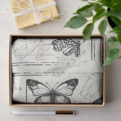 アーティストラージヴィンテージ牡丹バタフライデコパージュ 薄葉紙 (ギフト)