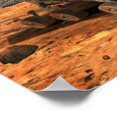 アーティストレンディションの火星ローバー ポスター (角)