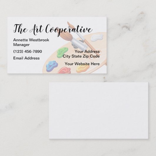 アーティスト協同組合名刺 名刺 (正面/裏面)