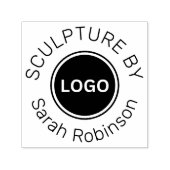 アーティスト名とロゴカスタムによる彫刻 セルフインキングスタンプ (デザイン)