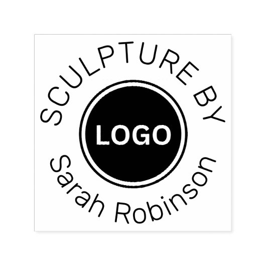 アーティスト名とロゴカスタムによる彫刻 セルフインキングスタンプ (デザイン)