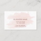 アーティスト名刺をバラ金ゴールド色 名刺 (裏面)