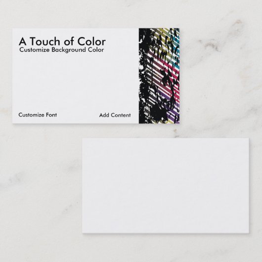 アーティスト名刺テンプレート 名刺 (正面/裏面)