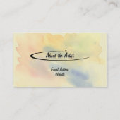 アーティスト名刺（赤） 名刺 (裏面)