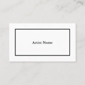アーティスト向けにカスタマイズ可能な名刺 名刺 (裏面)