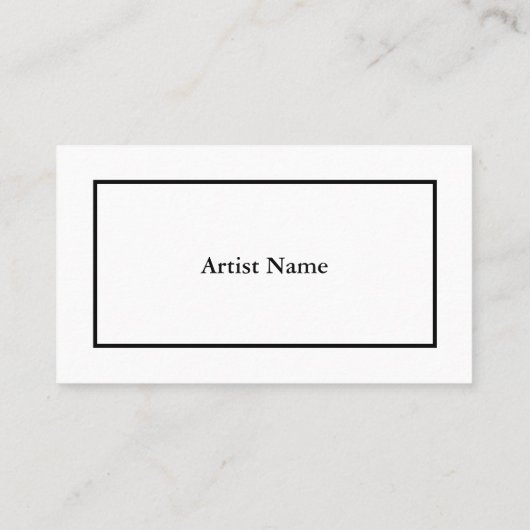 アーティスト向けにカスタマイズ可能な名刺 名刺 (裏面)