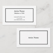 アーティスト向けにカスタマイズ可能な名刺 名刺 (正面/裏面)