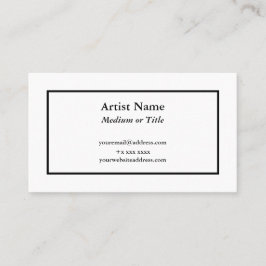 アーティスト向けにカスタマイズ可能な名刺 名刺